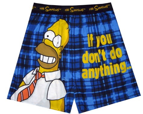 Homer Simpson - Don't Do Anything Boxers for men