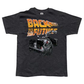 Back to the Future T-Shirt with the logo and the car
