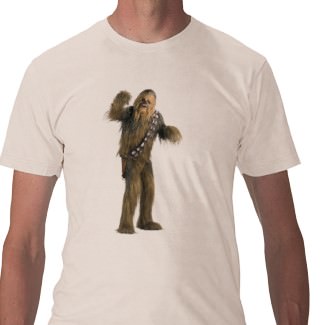 Chewbacca Tshirt of the great Star Wars Creatur 