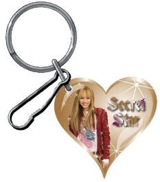 Hannah Montana Secret Star Heard shape keychain