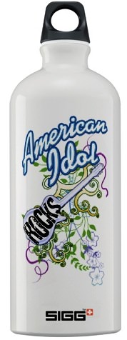 American Idol rocks now on a handy water bottle for on the road