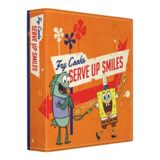 Spongebob as cook making people smile