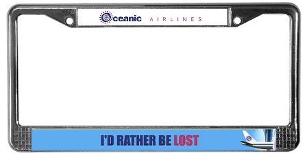 lost license plate frame