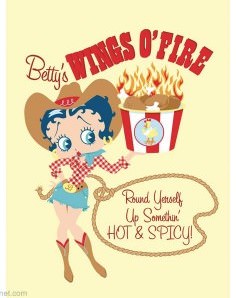 Betty Boop Cowgirl Tin Sign