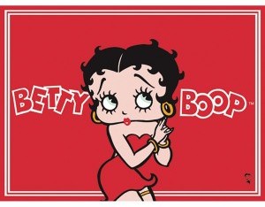 Betty Boop Logo Tin Sign