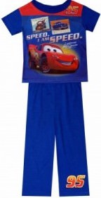 Cars Blue S/S Pajamas for boys