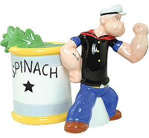 Popeye And Spinach Shaker Set