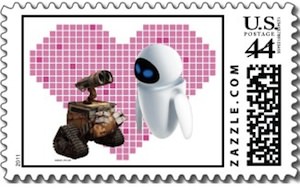 Wall-E Loves even and this US Postal Stamp proves it