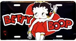 Decorate your car with this Betty Boop License Plate