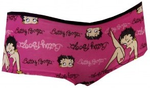 Betty Boop Winking Betty Hot Pink Bikini Panty for women