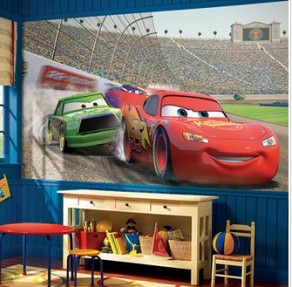 Cars XL Wall Mural 6' x 10.5'