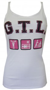 MTV's Jersey Shore Gym Tan Laundry GTL Racerback Tee for women