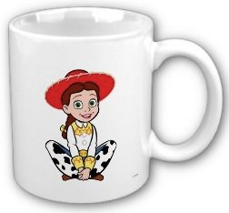 Jessie from toy story on this mug as cowgirl
