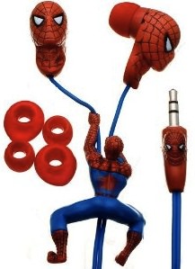 Listen to your music on your Spider-Man Headphones.