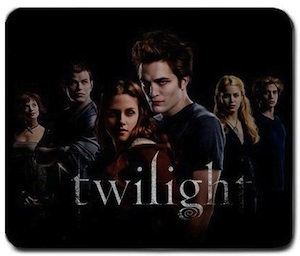 New Moon mousepad with Bella Swan and Edward and other Cullen's