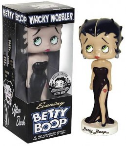 Betty Boop in black dress bobblehead