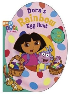 Dora's Rainbow Egg hunt Book that give hours of reading fun for the little once.