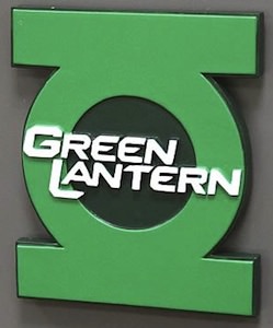 Green Lantern Movie Logo Magnet for your fridge or other metal surface.