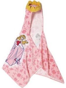 Disney Princess Hooded towel with build in crown.