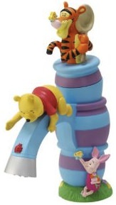 Winnie the Pooh, Tigger and Piglet are ready on this Bathroom faucet to help you get washed.