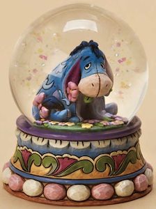 Jim Shore made this Eeyore Gloom To Bloom Snow Globe.