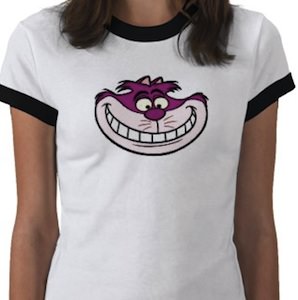 Alice in Wonderland Cheshire cat t-shirt.