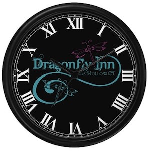 Gilmore Girls wall clock of the Dragonfly inn