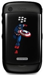 Captain America Cover for blackberry Curve 8520 and 8530