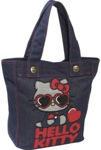 Hello Kitty Tote Bag in denim