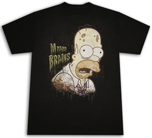 Homer Simpsons as Zombie a great t-shirt for a Simpsons fan