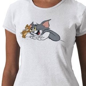 Tom and Jerry as best friends on this t-shirt