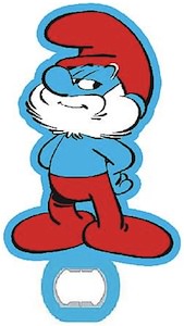 Papa Smurf key chain and bottle opener