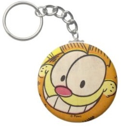 Key chain of Garfield's face