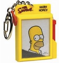 Homer Simpson key chain with Wooly willy to give homey some hair