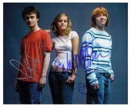 Harry Potter and friends autographed photo