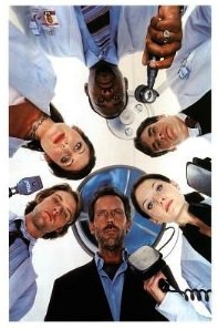House md poster of cast hanging over you