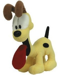 Garfields friend Odie the dog as plush toy