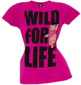 Winnie The Pooh T-Shirt saying WIld For Life