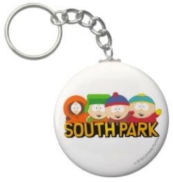 The kids from South Park on one sweet key chain