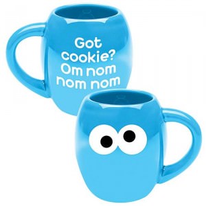 Seasame Street Cookie Monster Om Nom Nom Nom Mug