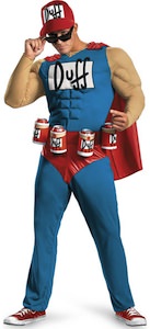 Simpsons halloween costume of the Duffman