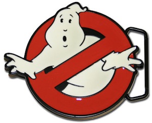 Ghostbusters glow in the dark belt buckle