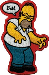 Doh a Simpson patch with Homer Simpson himself