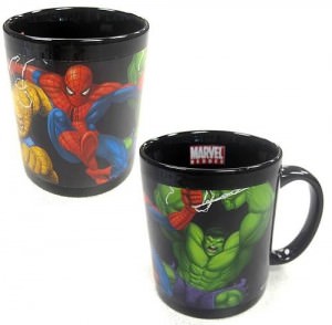 Marvel Heroes Color Change Decal Mug