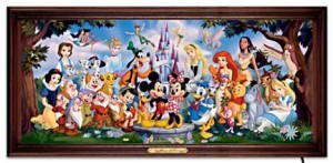 The Magic Of Disney Stained-Glass Panorama: Wall Decor