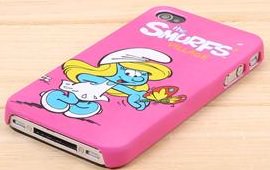 Smurfette iPhone 4 case in pink