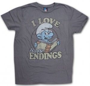 Smurfs I Love Happy Endings T-Shirt