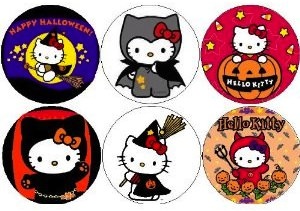 Hello Kitty Halloween magnet set
