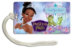Princess and the frog luggage tag
