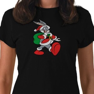 Bugs Bunny Santa t-shirt